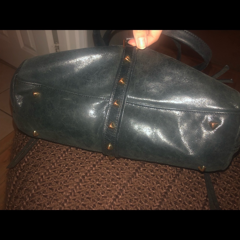 Botkier Trigger Legacy Black Metallic Satchel Bag - image 8